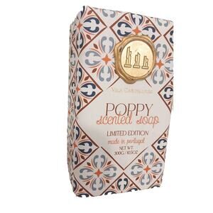 Portugal Soap Bar POPPY SCENTED Luxury Gift Wrapped Spa Bath Limited Edition